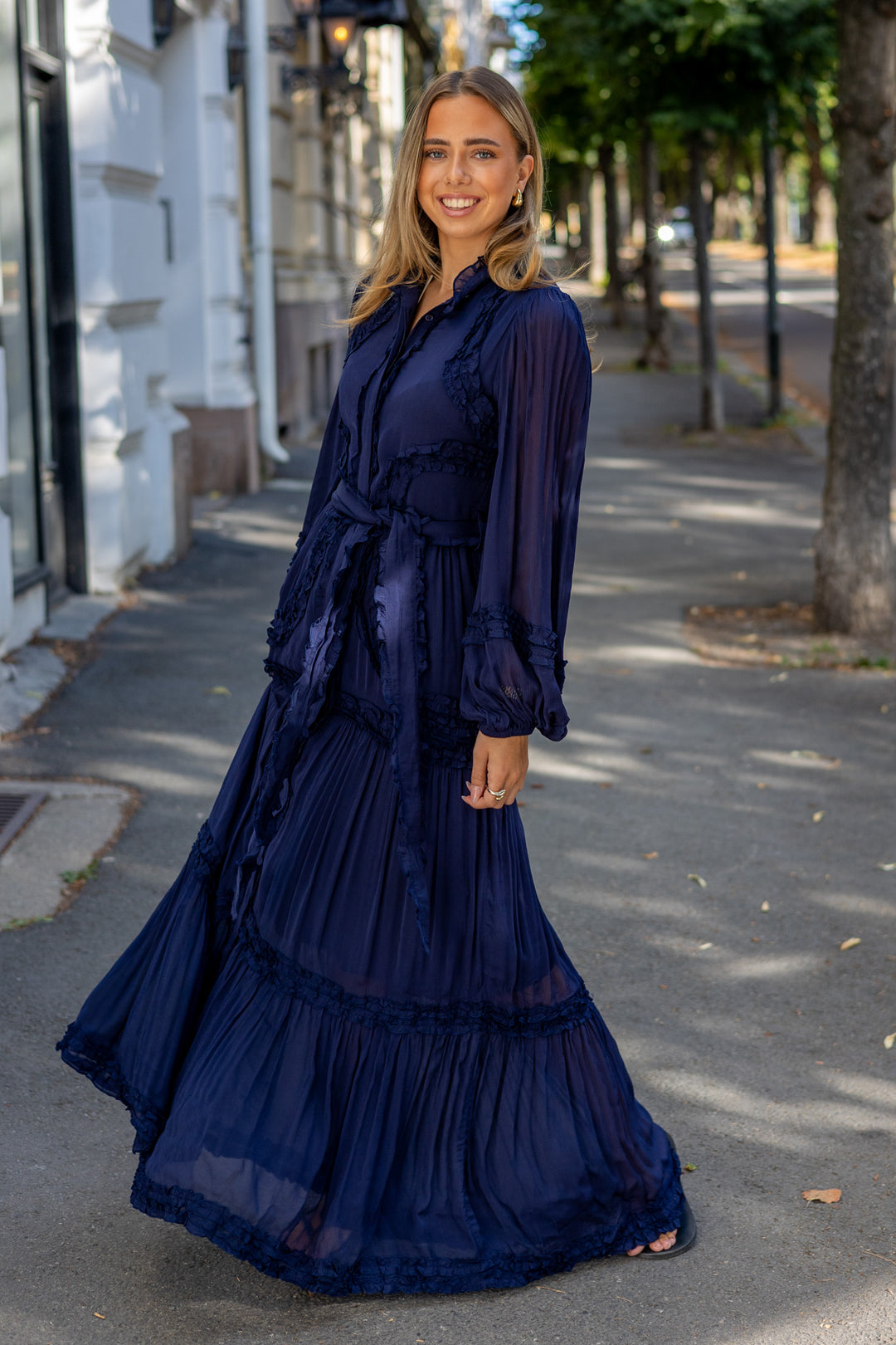 Violetta Maxi Dress Dark Blue