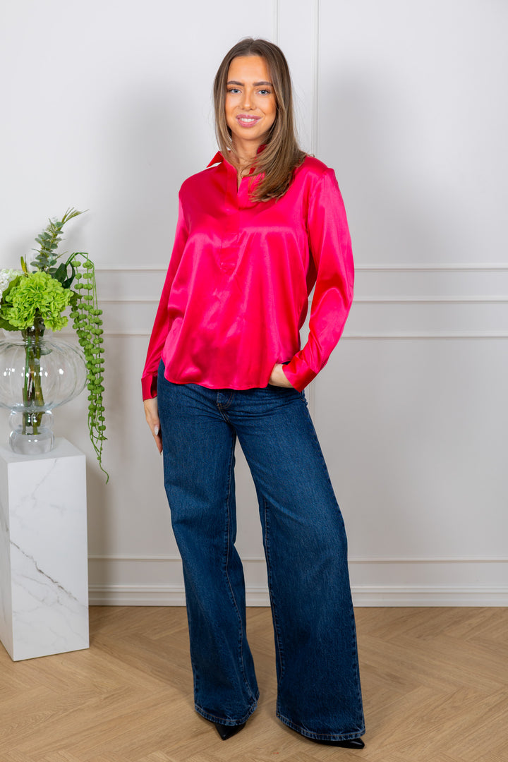Leia Blouse Sangria Sunset