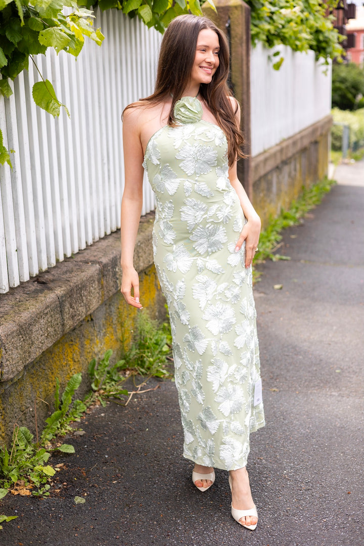 Rose Dress Pale Green