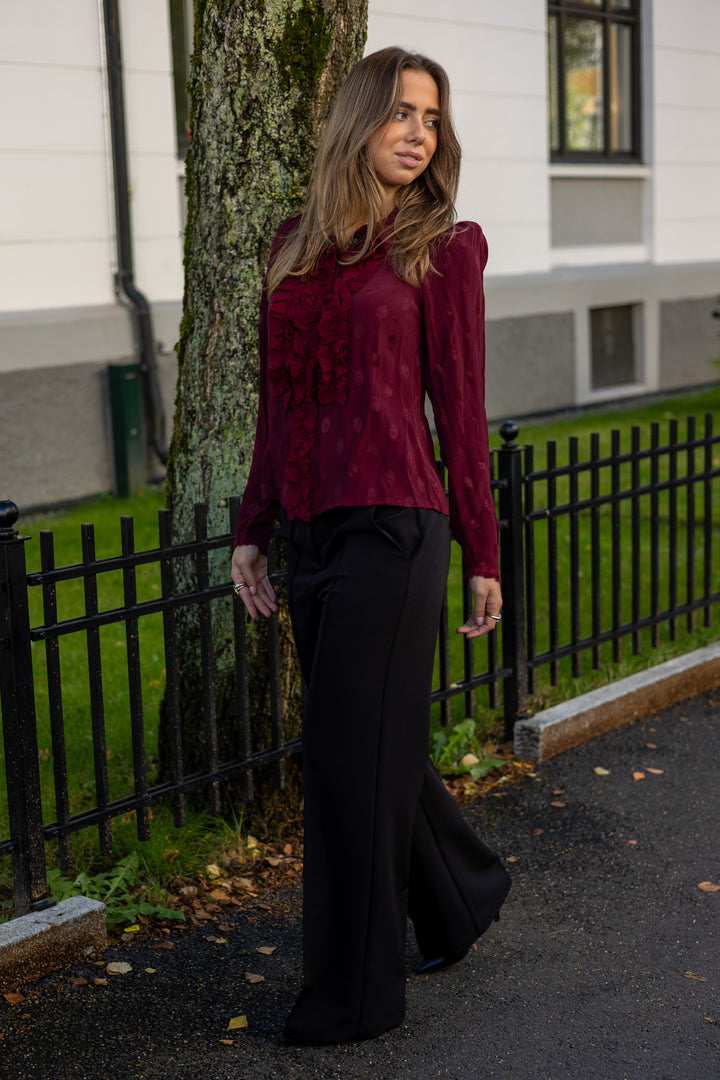 Viscose Blouse Burgundy