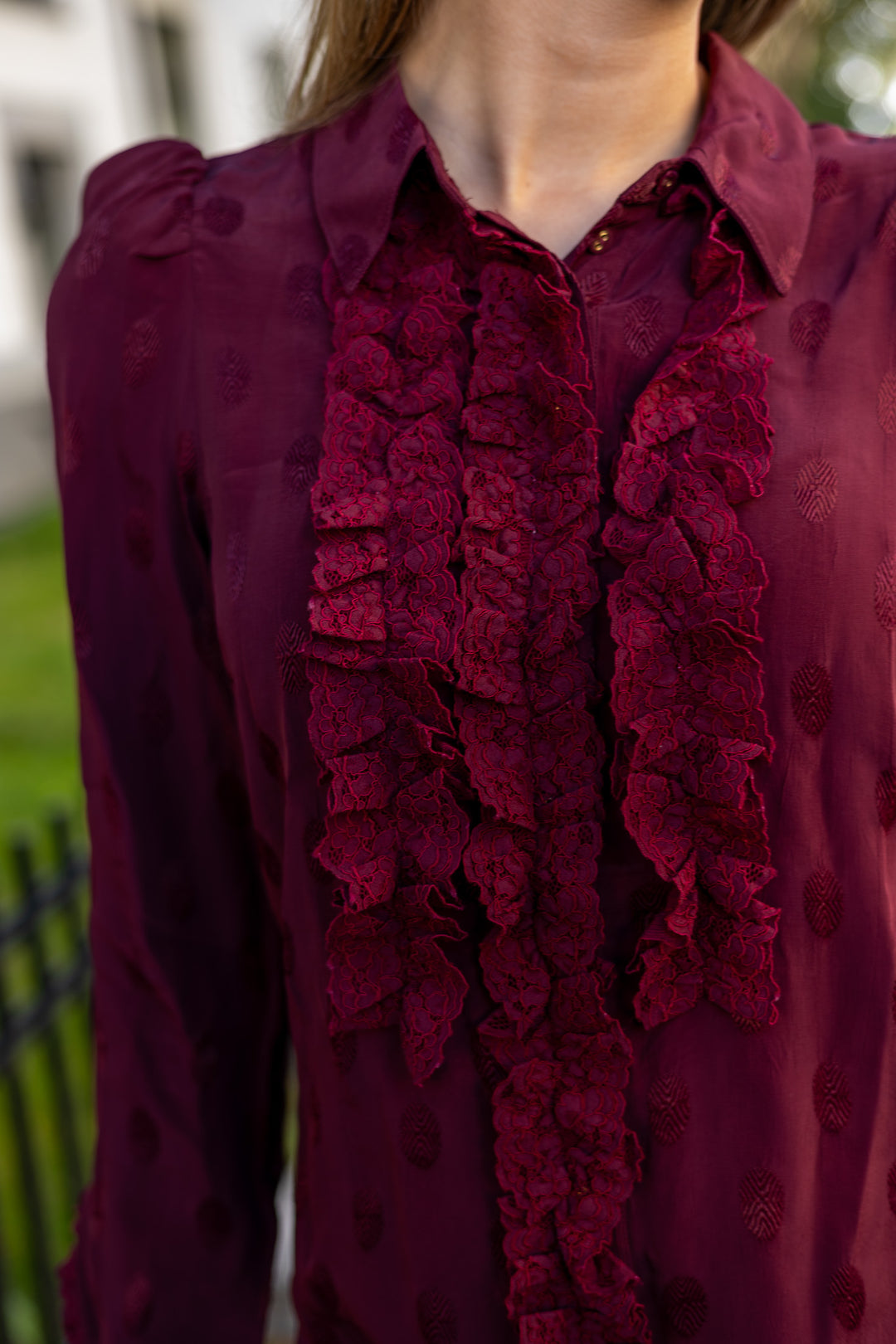 Viscose Blouse Burgundy