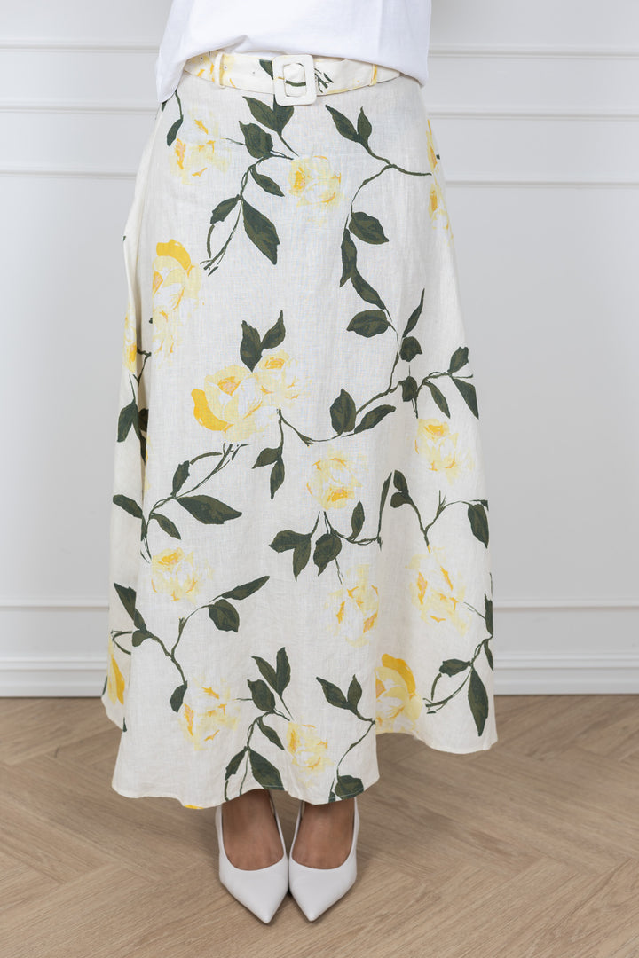 Linen Maxi Skirt Sunlight