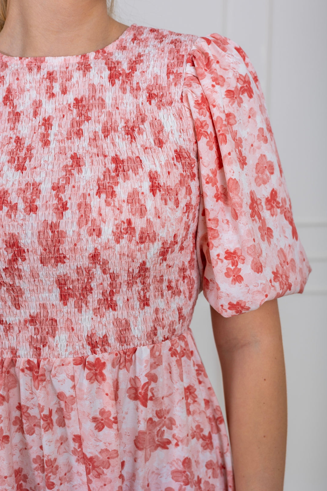 Tabita Dress Rose/White