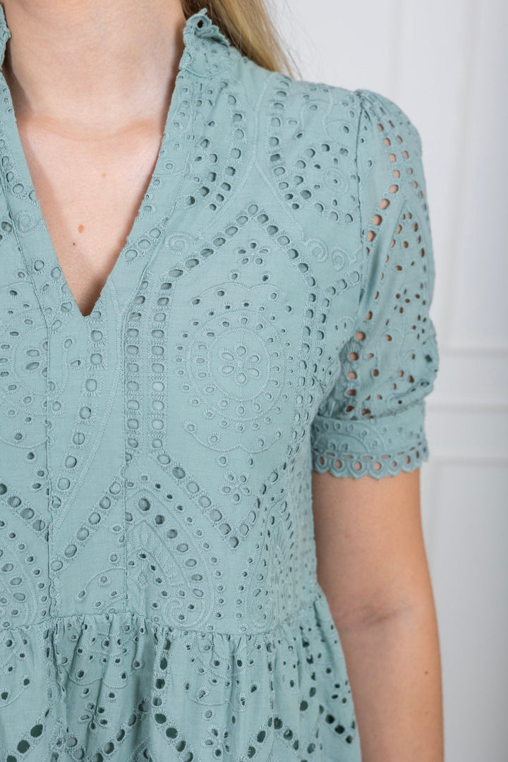 Yasholi Ss Dress Iceberg Green