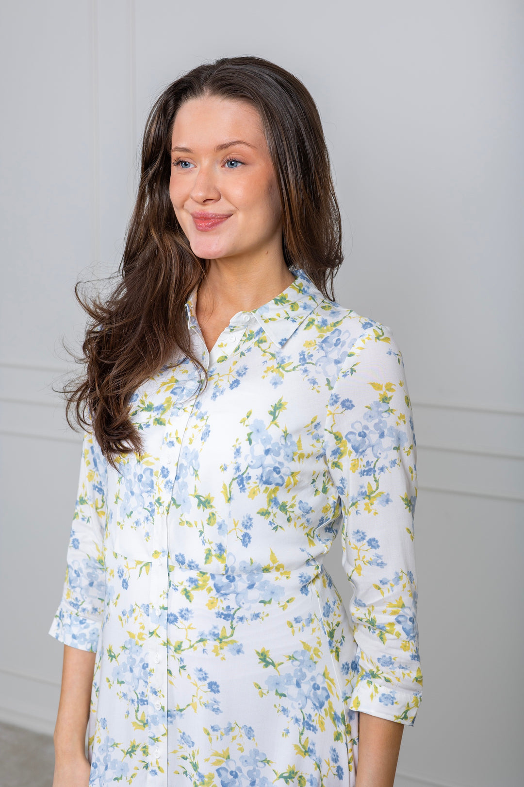 Yassavanna Long Shirt Dress Star White Sumelli
