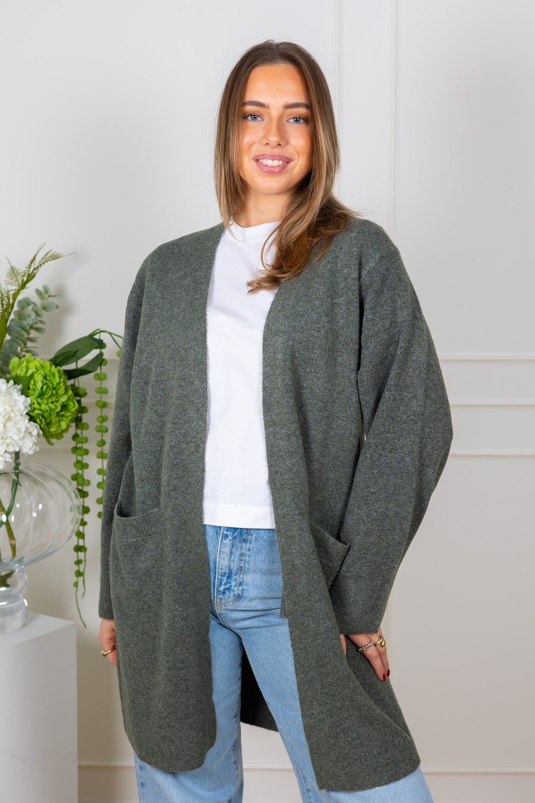 Guniiw Cardigan Mulled Basil Melange
