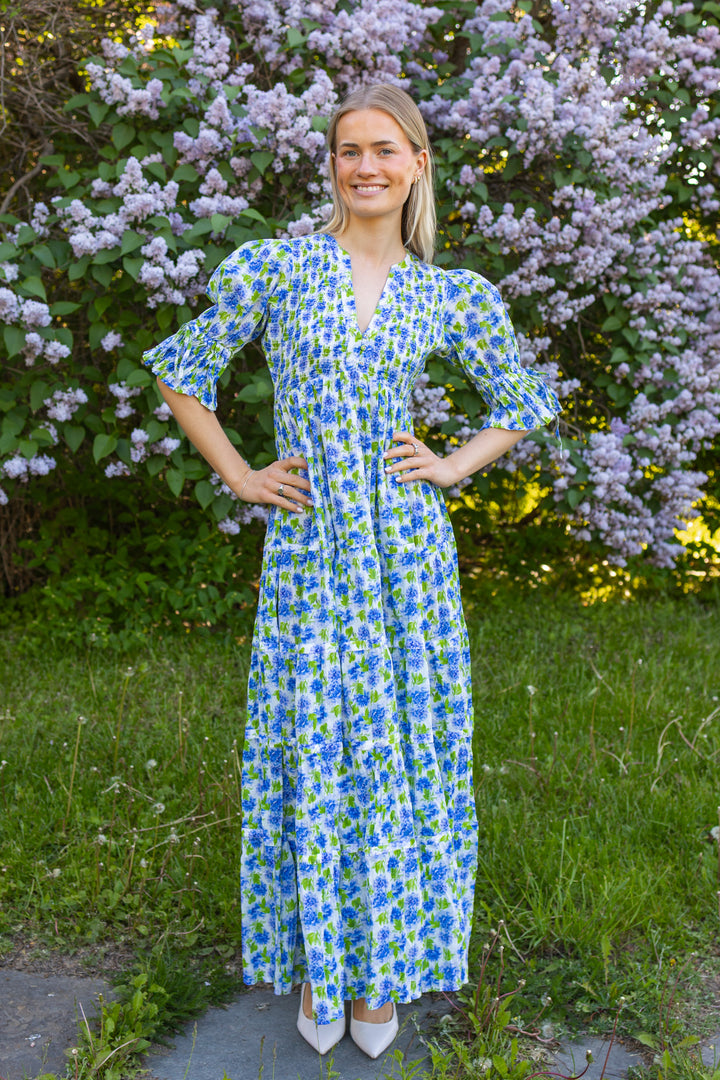 Twisted Maxi Dress Peonies