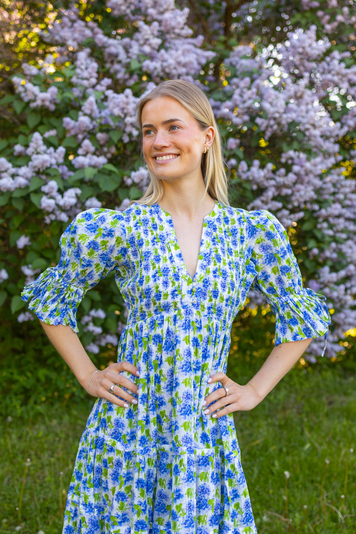 Twisted Maxi Dress Peonies