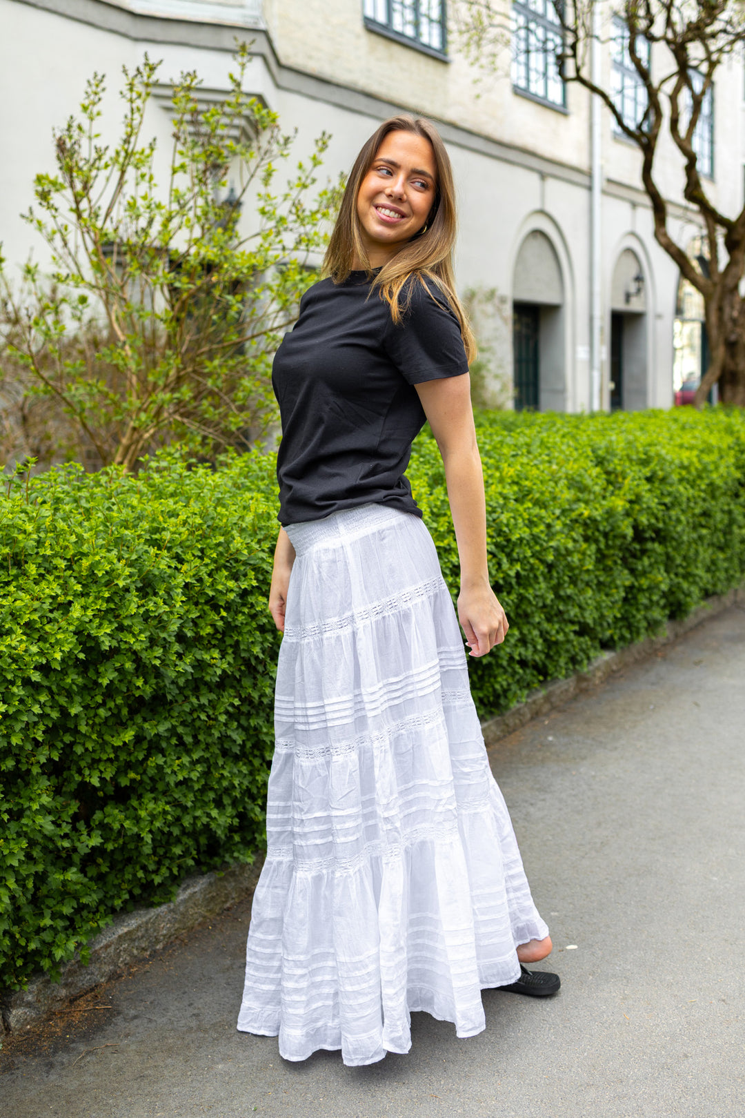 Felicia S Voile Skirt White