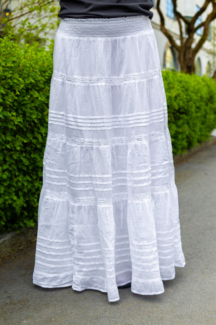 Felicia S Voile Skirt White