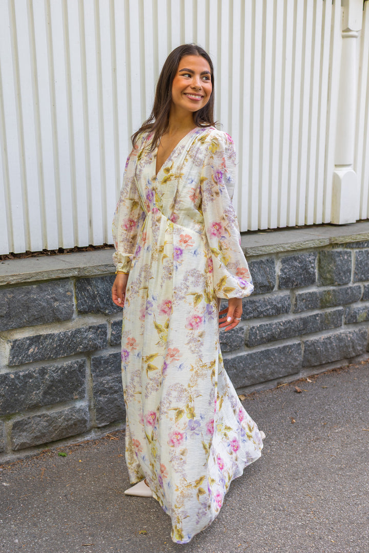 Silfi Vintage Flower Dress Off White