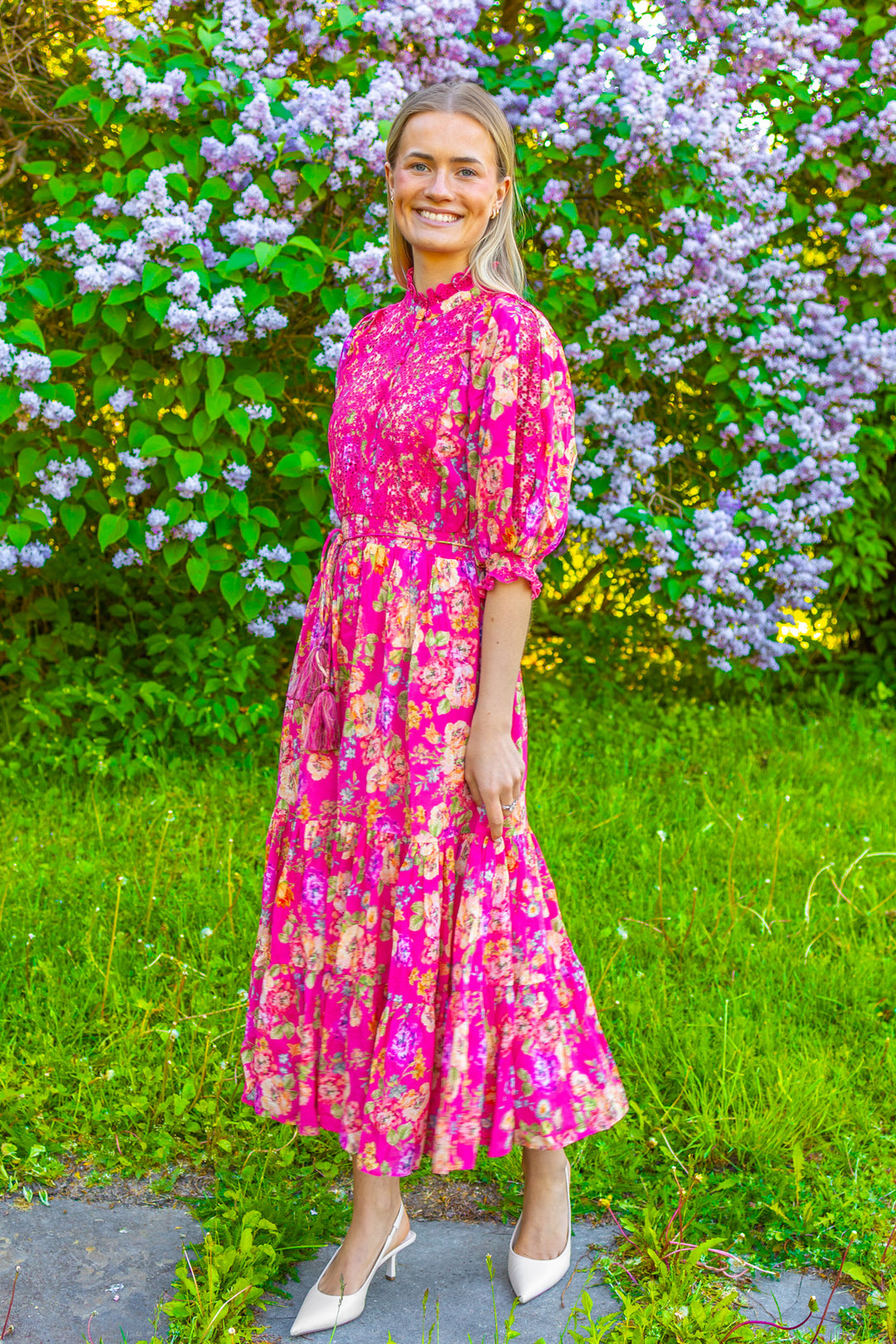 Cotten Slub Midi Dress Rosalie