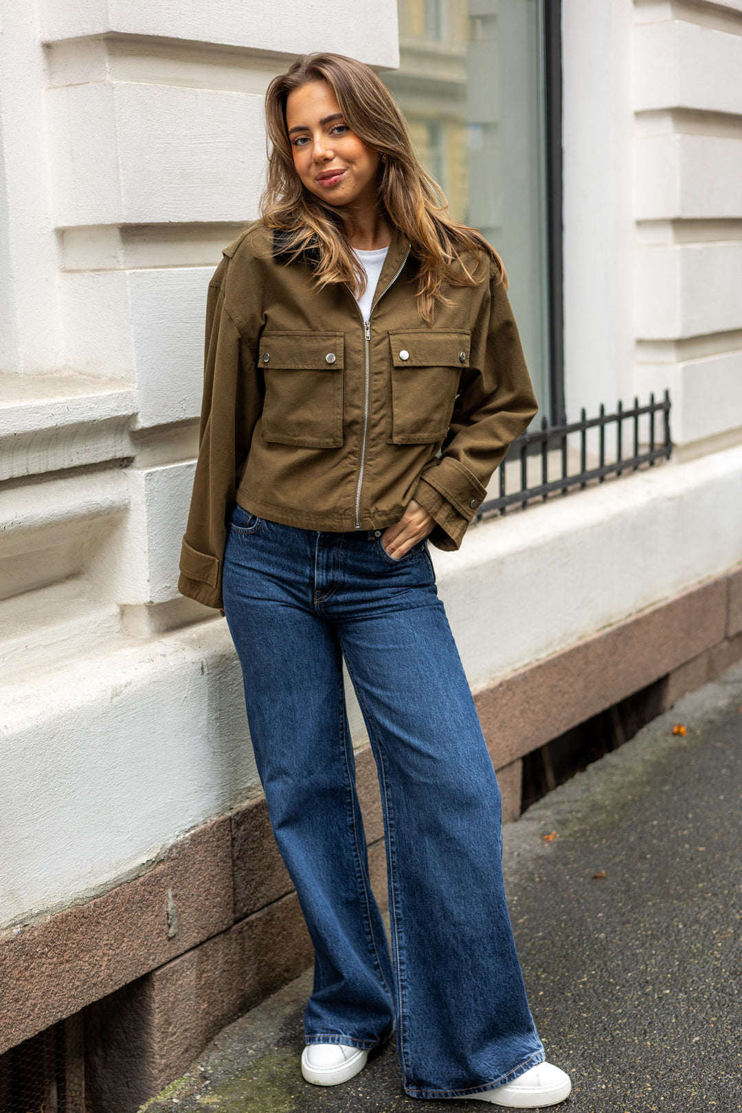 Rivera Canvas Boxy Jacket Army