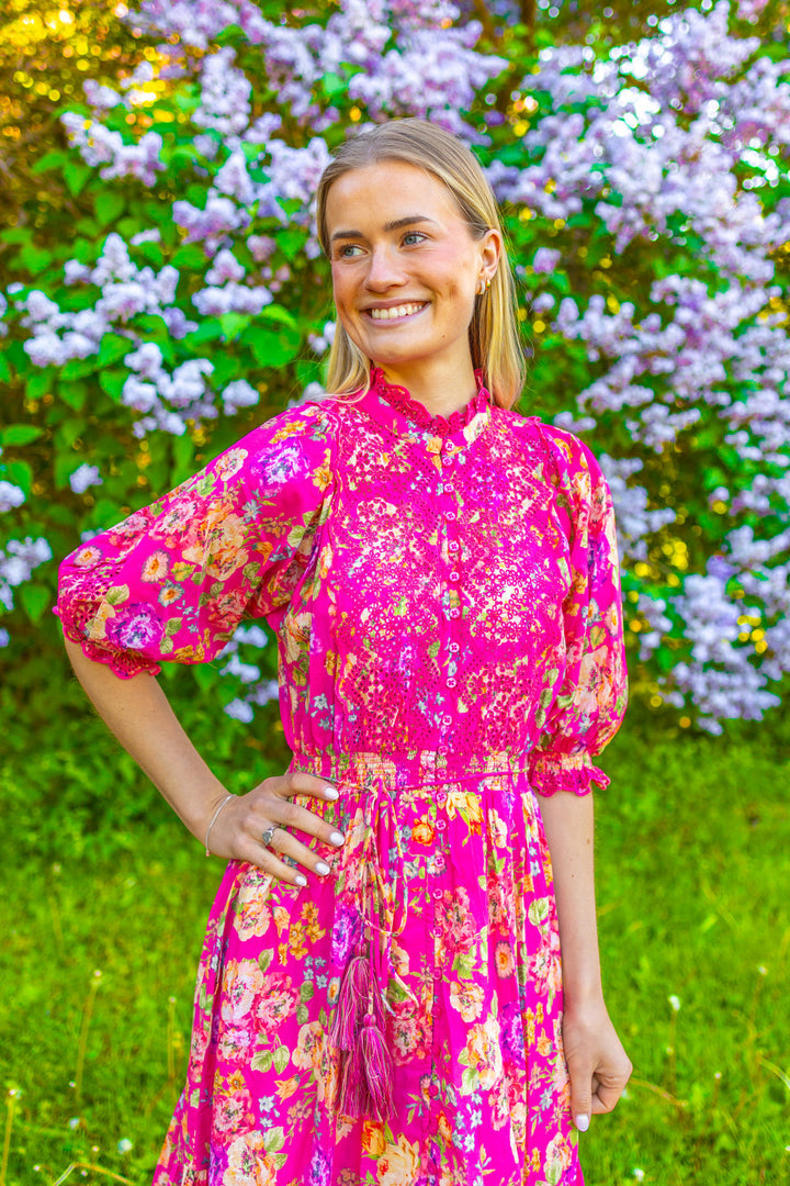 Cotten Slub Midi Dress Rosalie