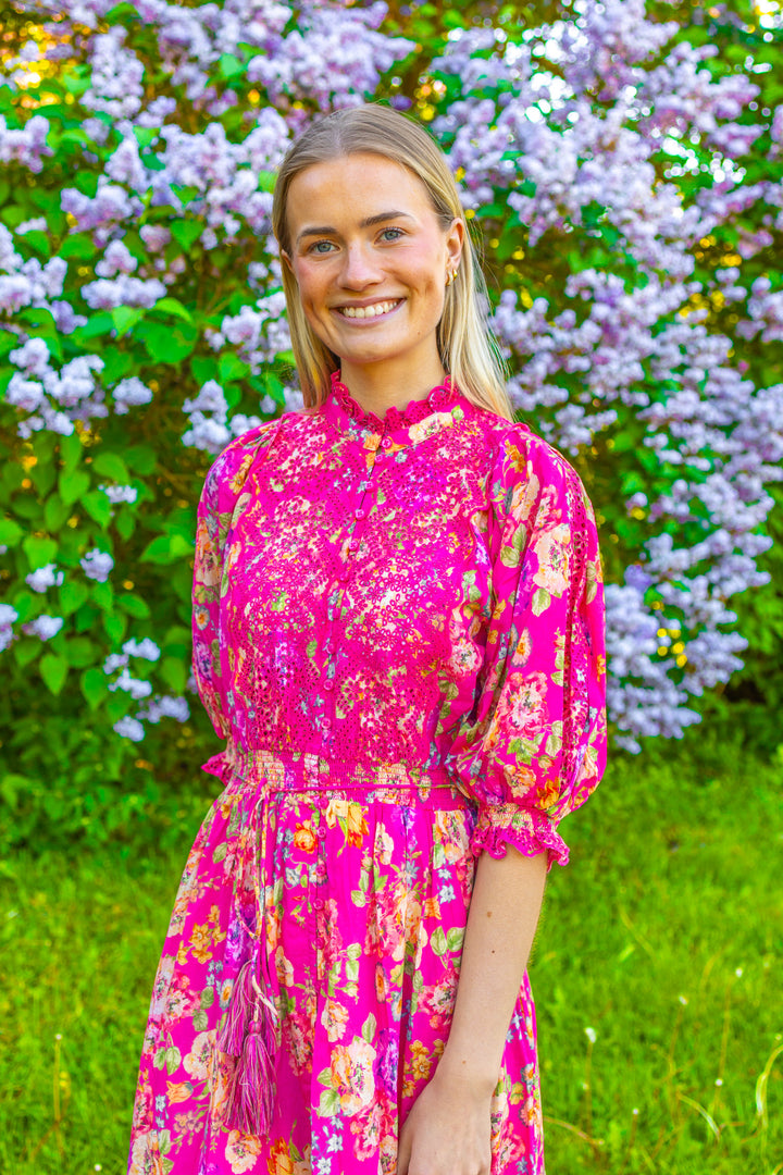 Cotten Slub Midi Dress Rosalie