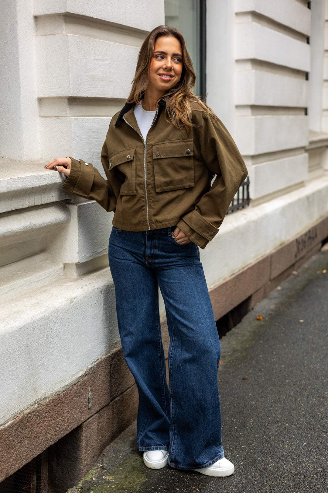 Rivera Canvas Boxy Jacket Army