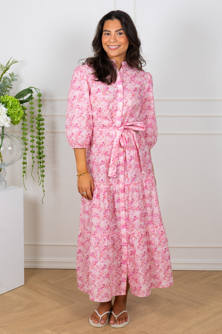 Kate Long Dress Rose/Hot Pink