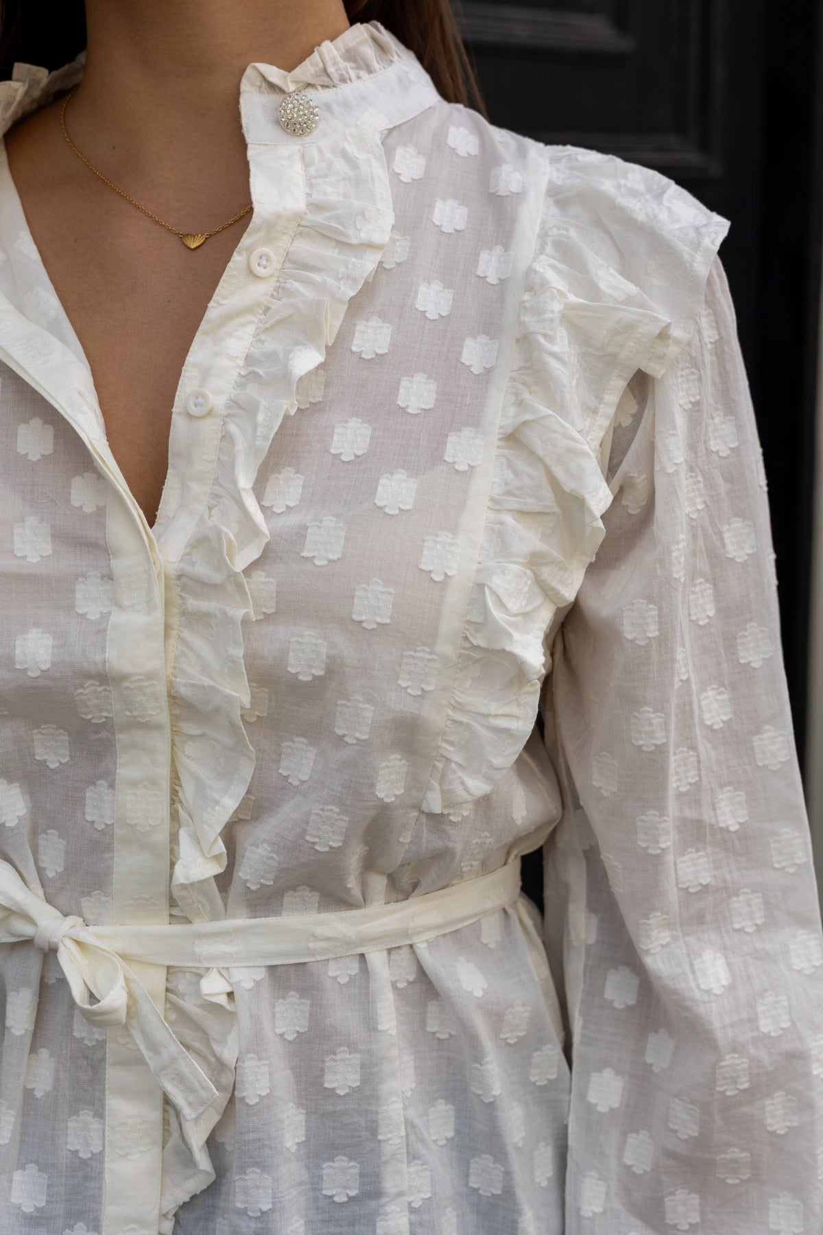 MISSMAYA - Maya Blouse Powder - Smuk