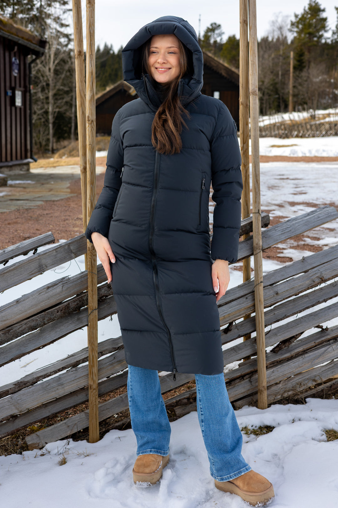 Val Cenis Long Tech Jacket Black
