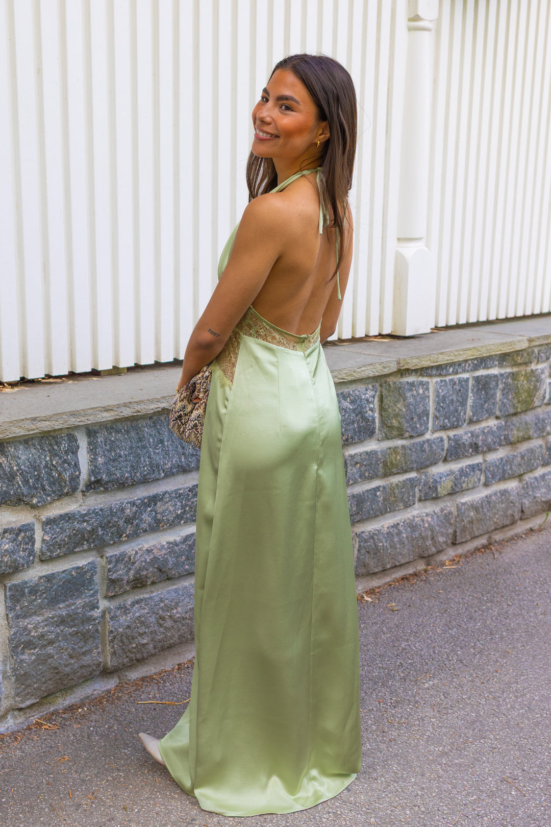 Jasine Heavy Sateen Dress Mint