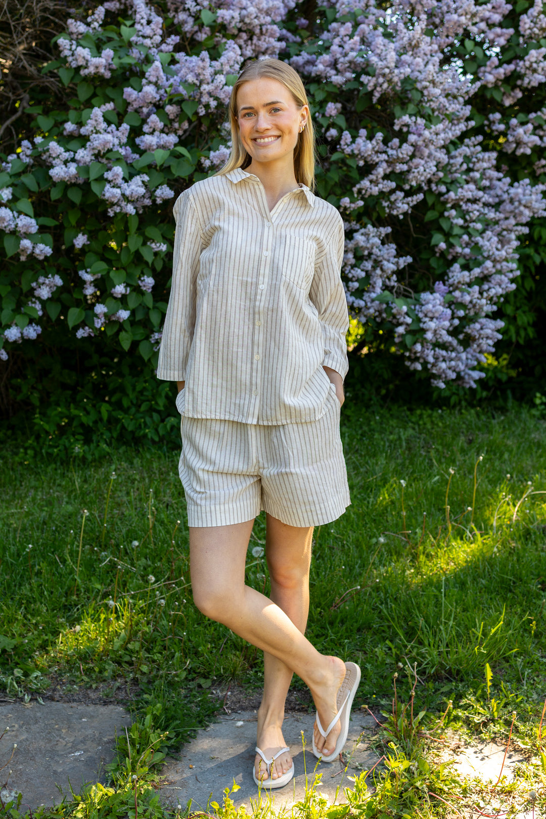 Cindie Shirt Neutral Stripe