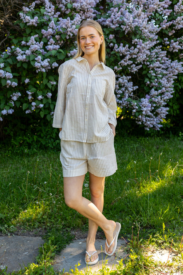 Cindie Shirt Neutral Stripe