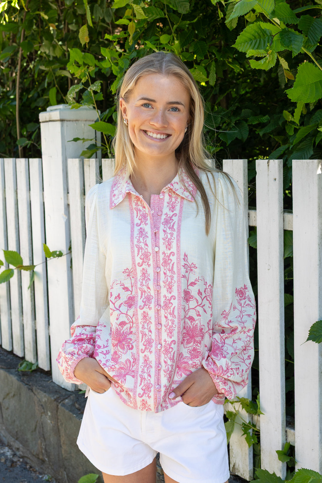 Coralina Ls Shirt Pristine Coralina Print