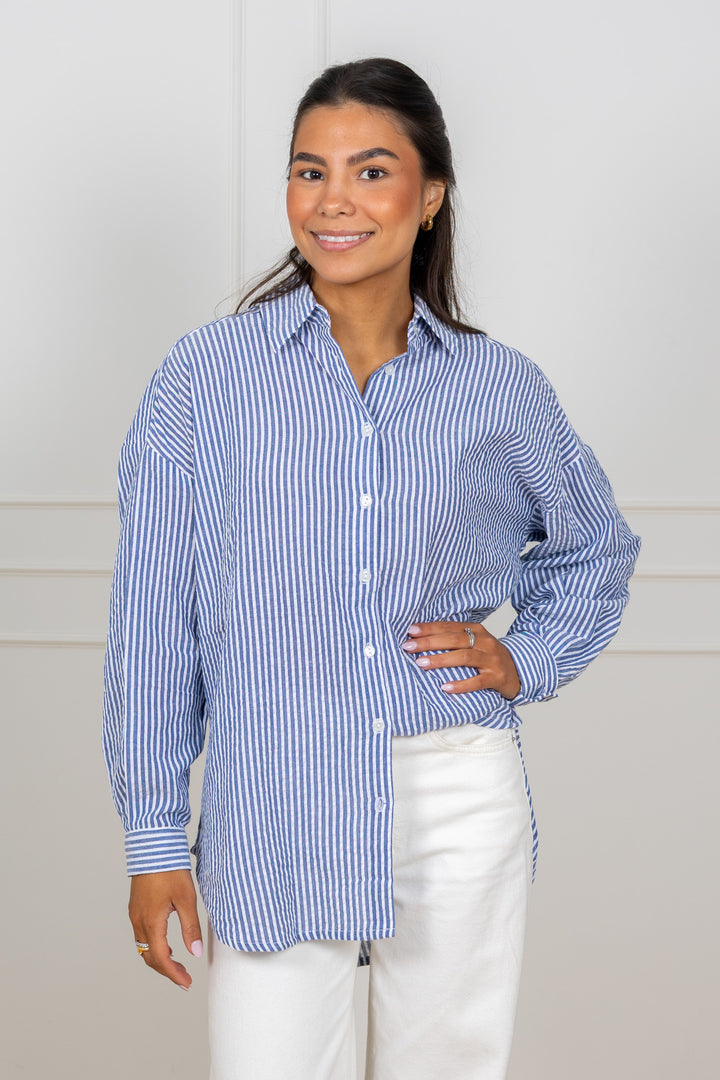 Sonja New Shirt Navy/White