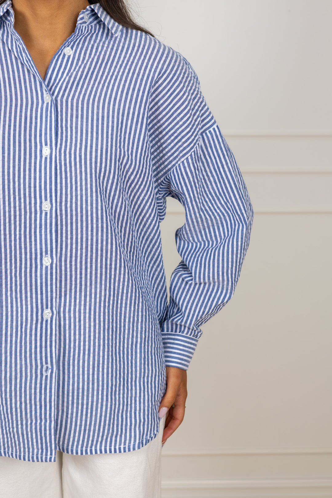 Sonja New Shirt Navy/White
