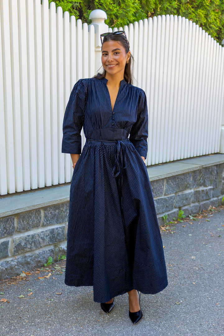 Maria Dress Pinstripe