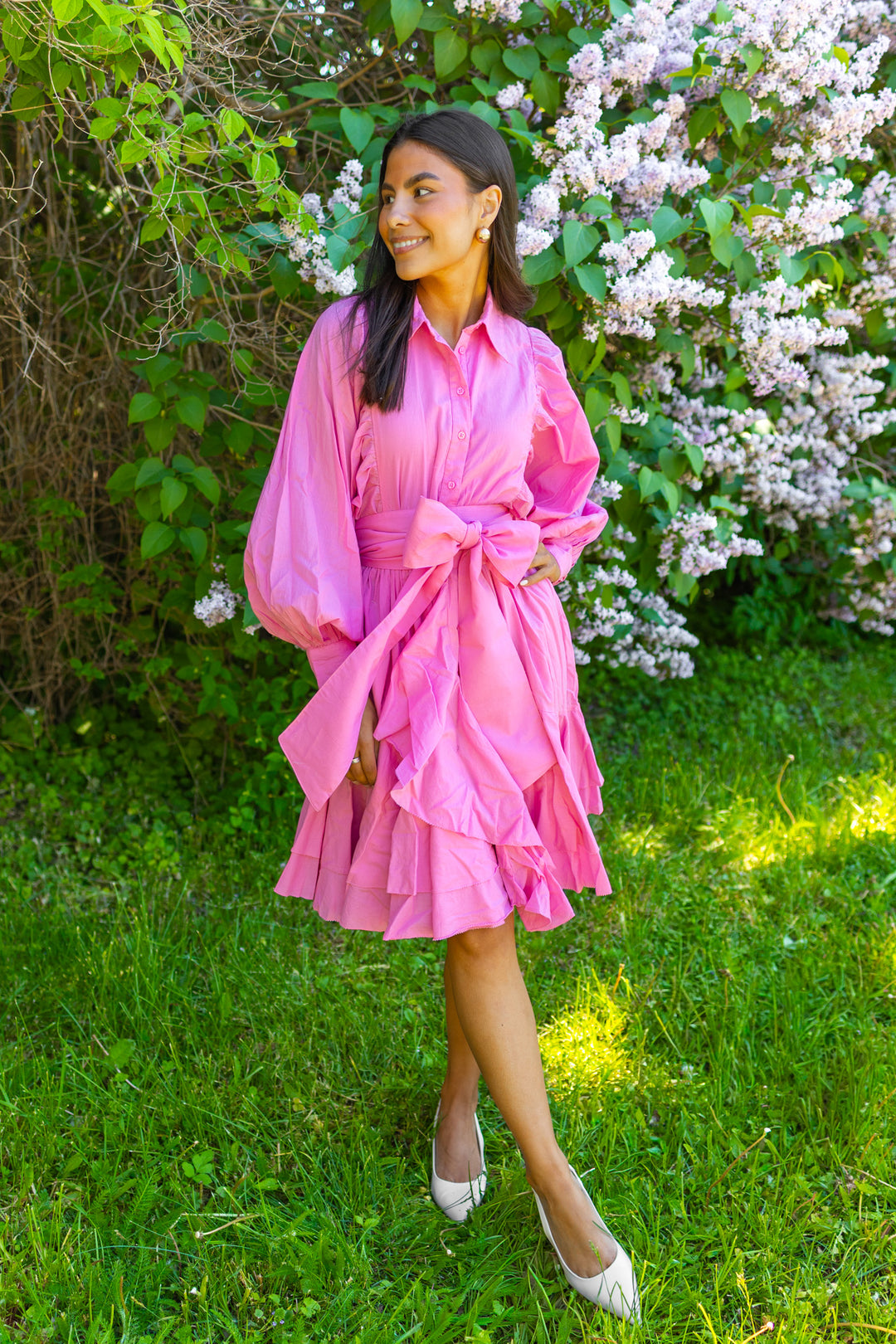 Cotton Ranch Dress Pink
