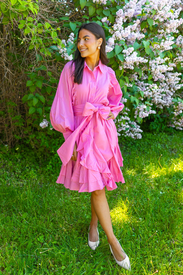 Cotton Ranch Dress Pink