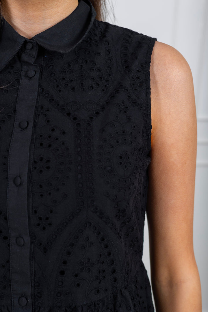 Yasholi Sl Shirt Dress Black