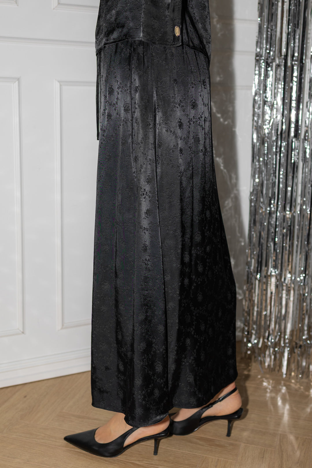 Jacquard Skirt Black