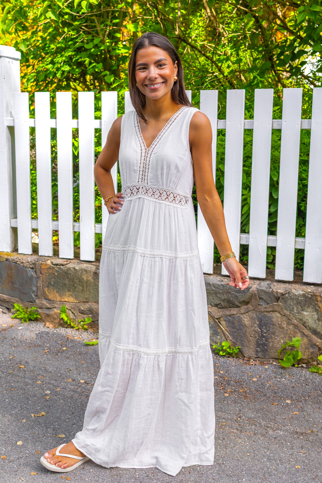Anini Sl Ankle Dress Star White