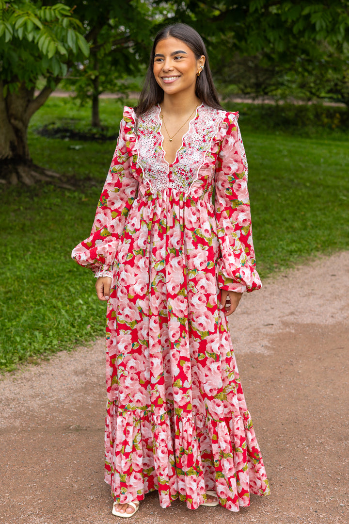 Cotton Slub Maxi Dress Romace