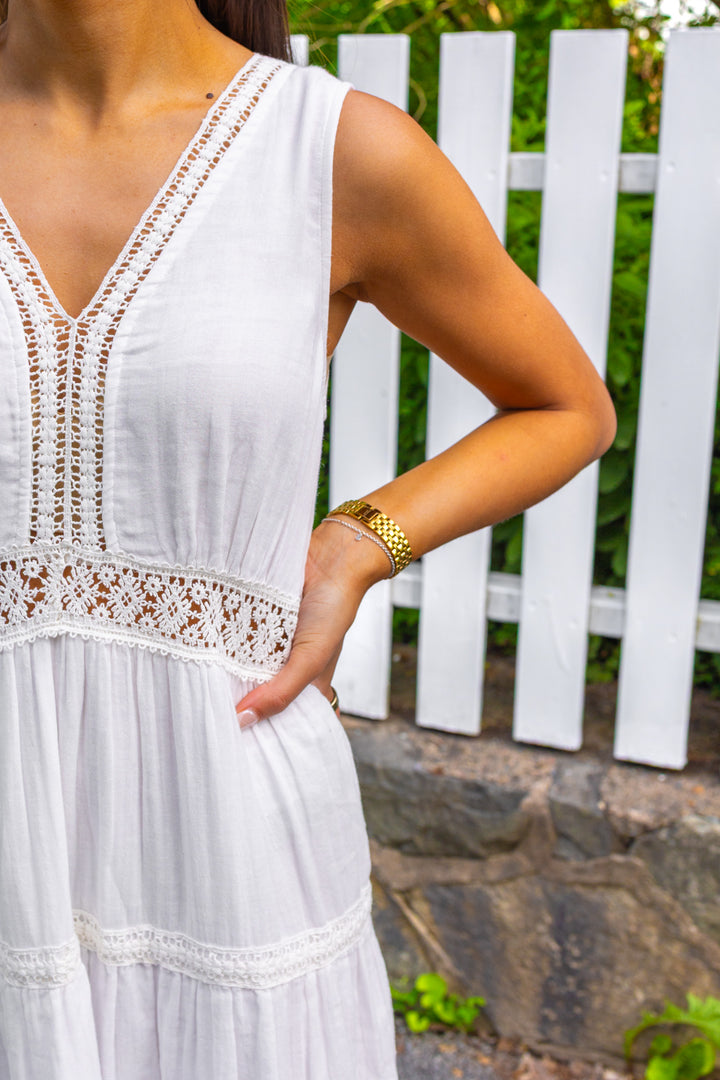 Anini Sl Ankle Dress Star White