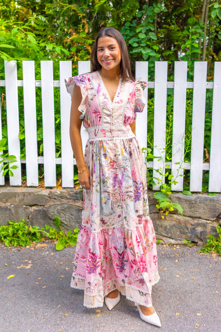 Messa Cs Long Dress Pristine W. Ballerina/Skyway