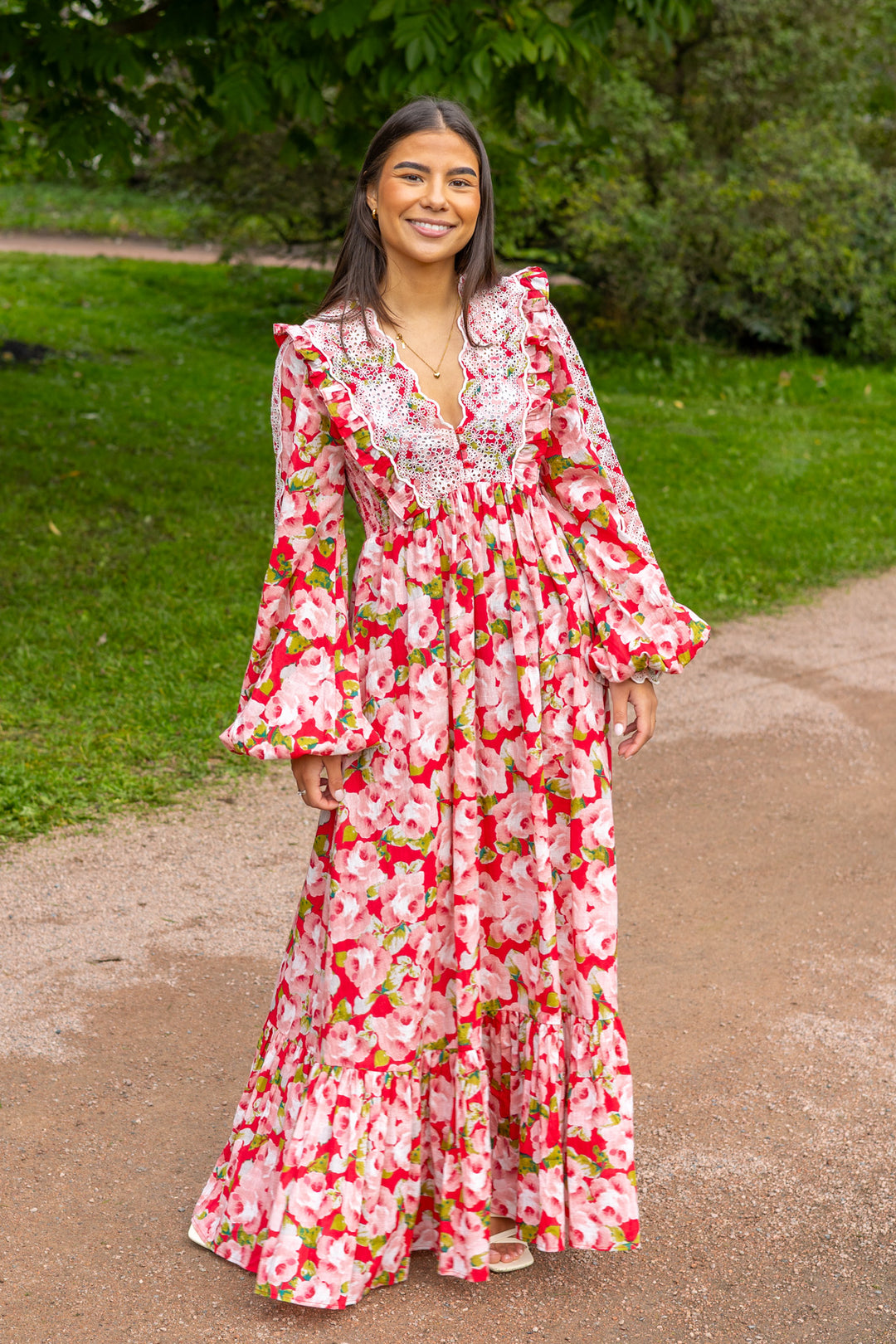 Cotton Slub Maxi Dress Romace