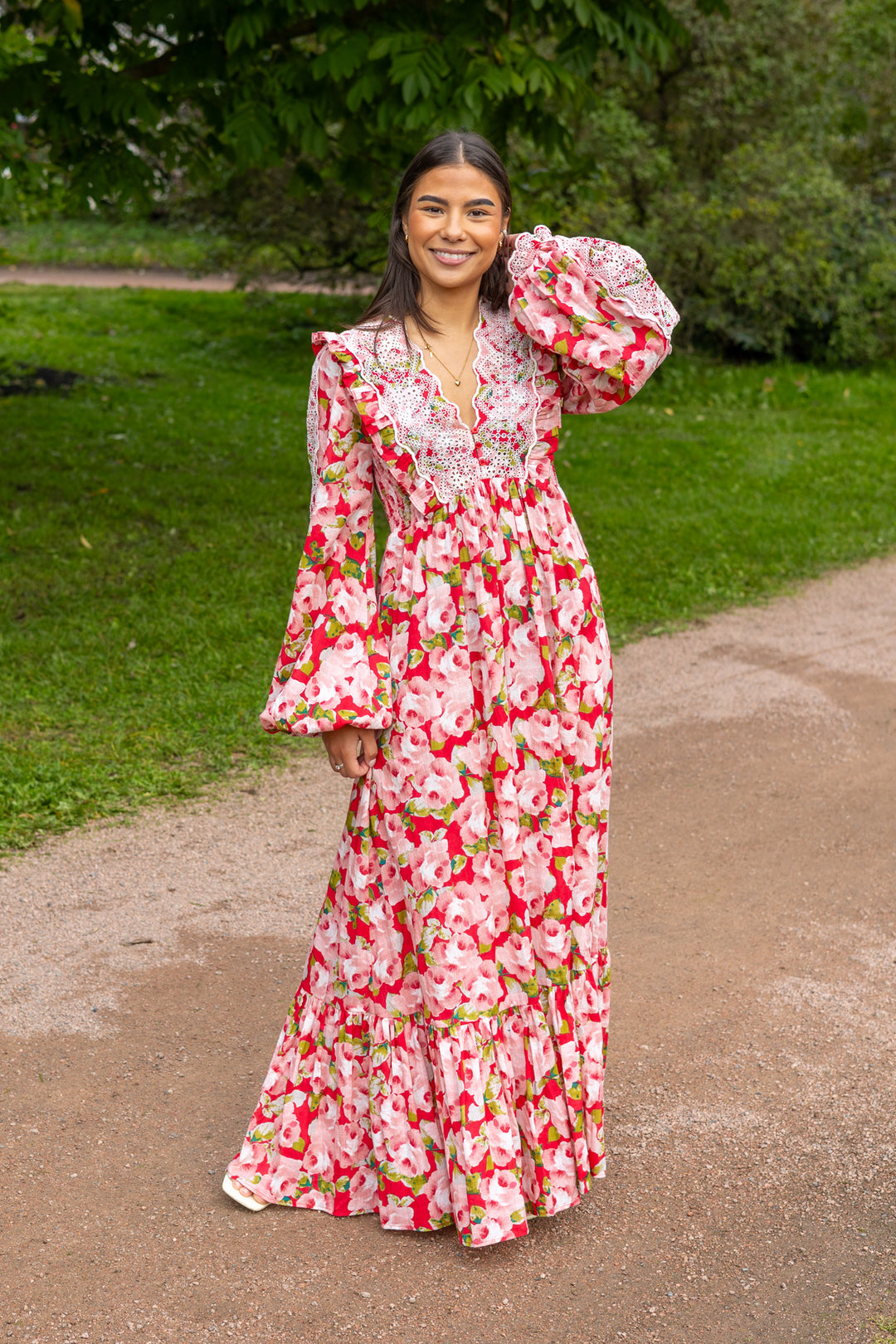 Cotton Slub Maxi Dress Romace