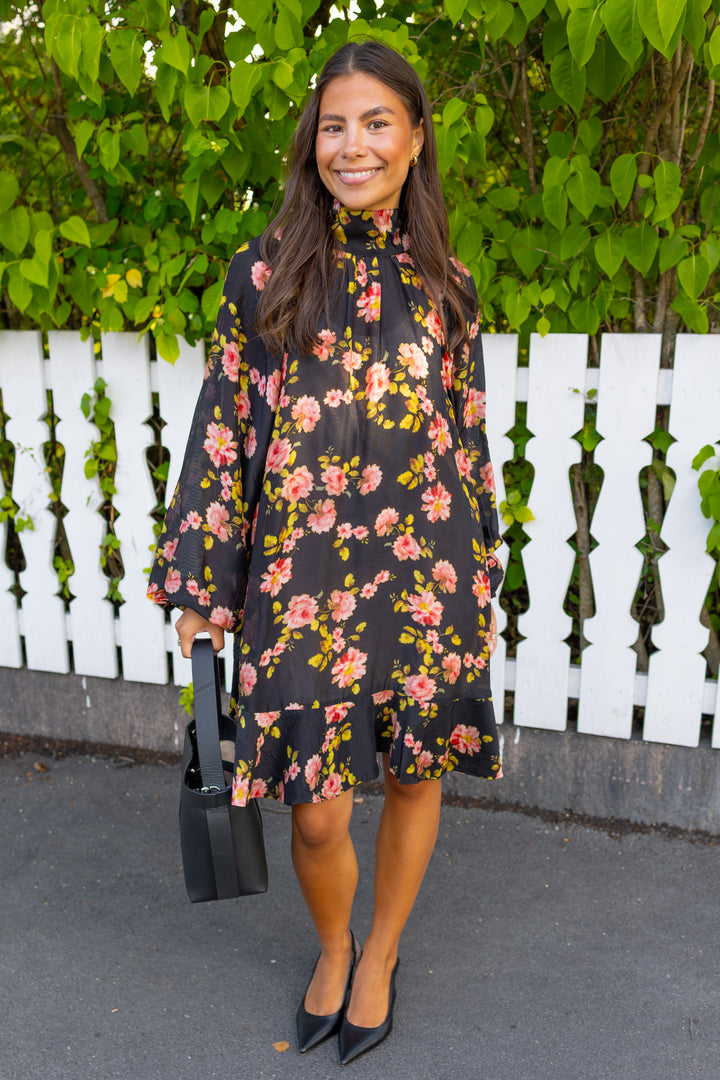 Striped Organza Shift Dress Midnight Field