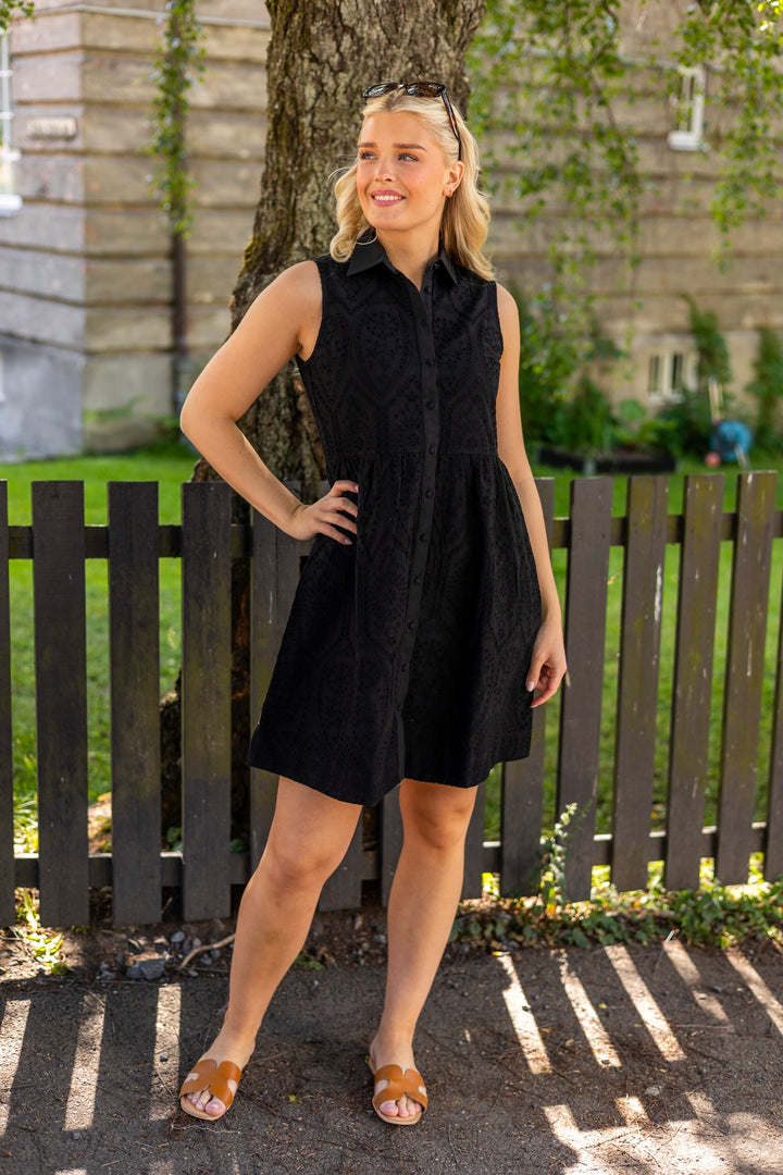 Yasholi Sl Shirt Dress Black