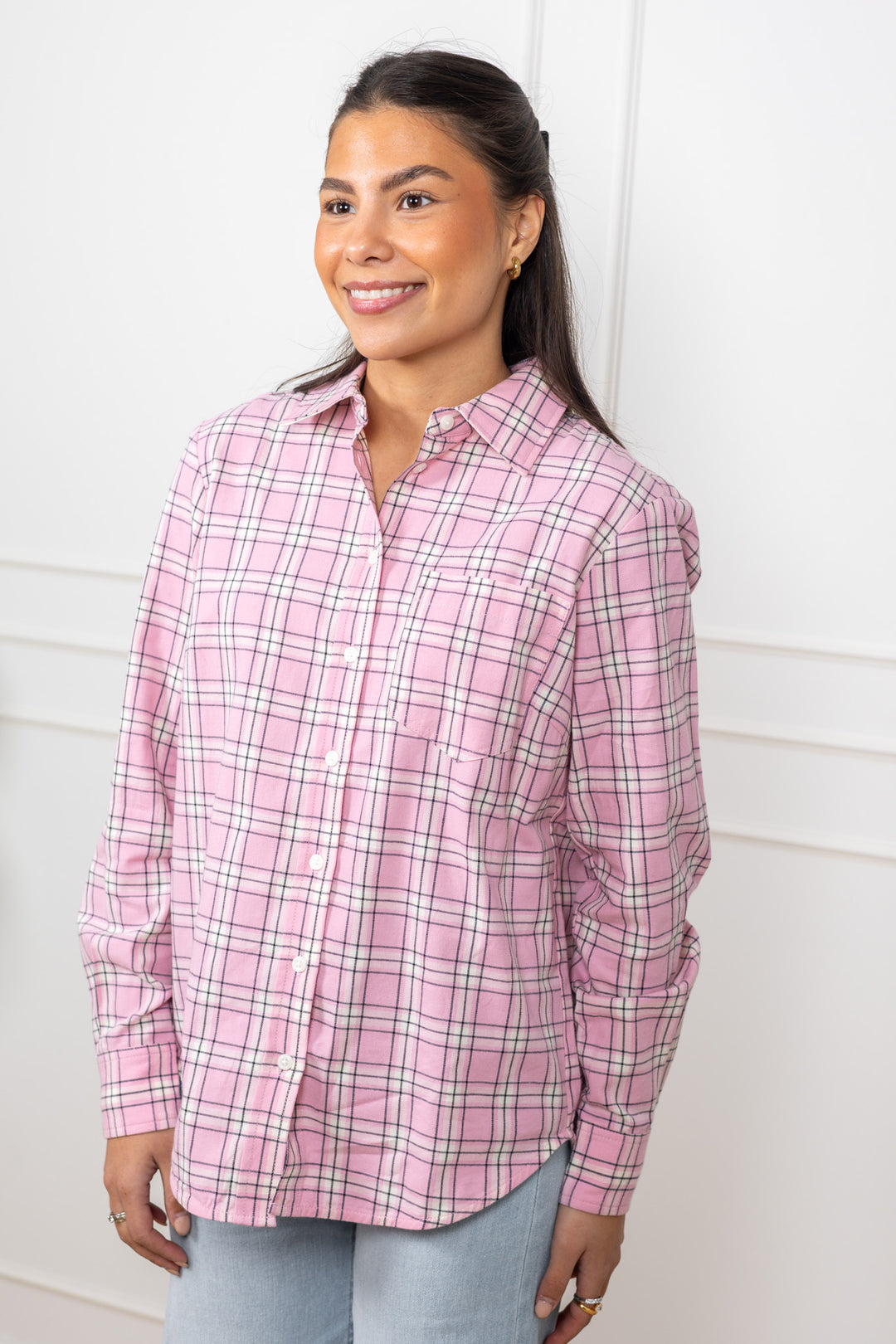 Yana Shirt Pink Check