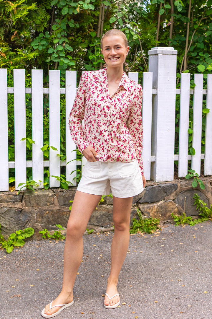 Lu Lu Blouse Berry Print
