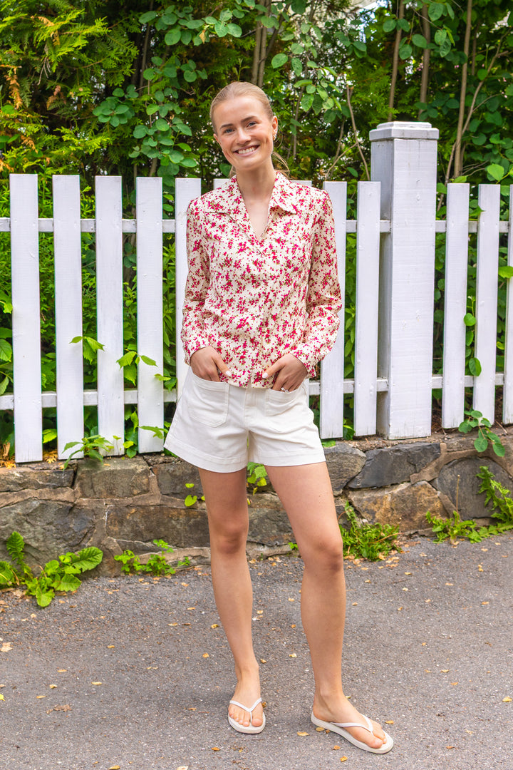 Lu Lu Blouse Berry Print