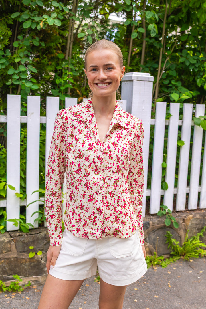 Lu Lu Blouse Berry Print