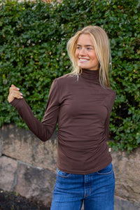 Jersey Turtleneck Brown