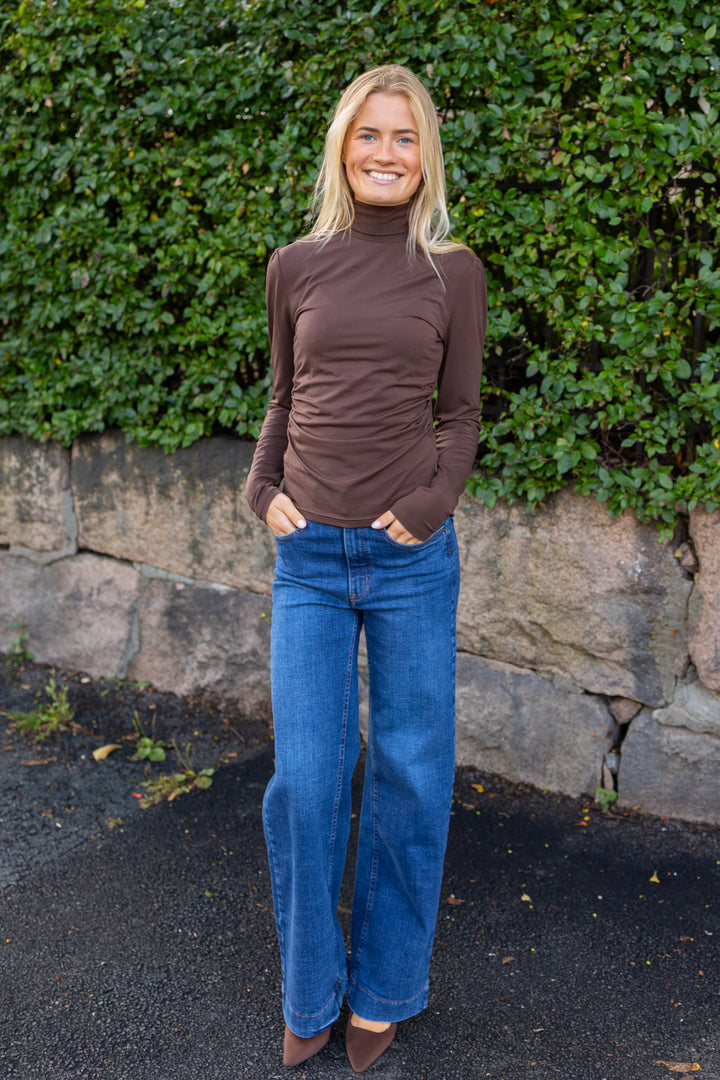 Jersey Turtleneck Brown
