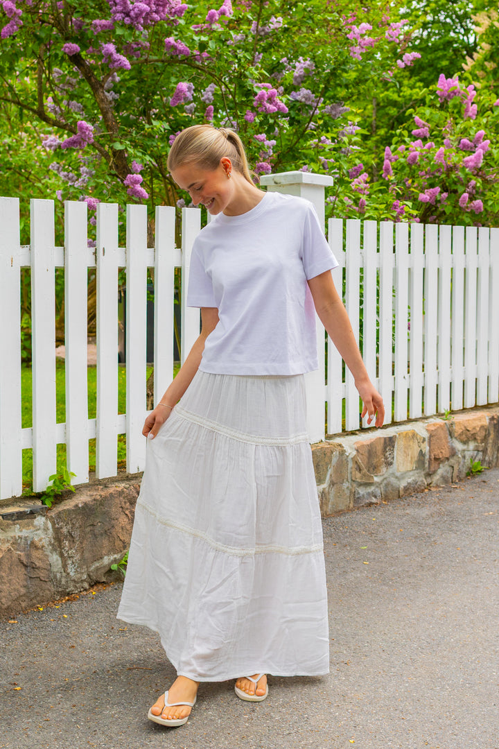 Anini Hw Ankle Skirt Star White