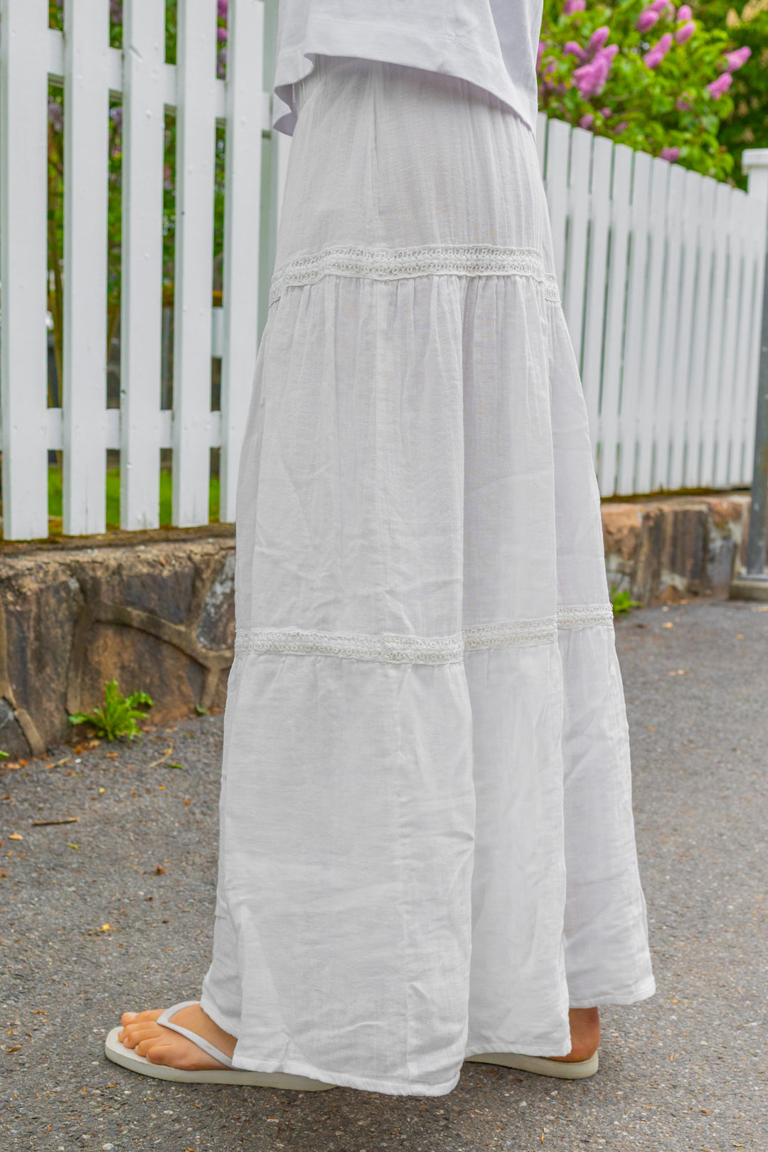 Anini Hw Ankle Skirt Star White